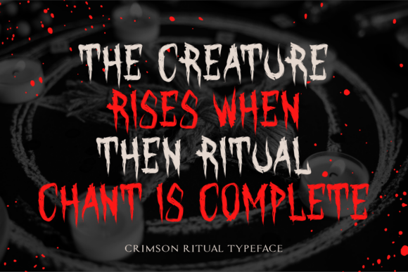 Crimson Ritual Font - Preview 3