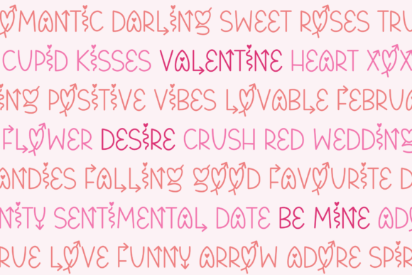 Cupid Proof Font PNG with transparent background - Preview 1