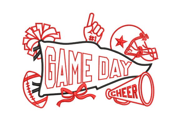Game Day Cheer Football Flag