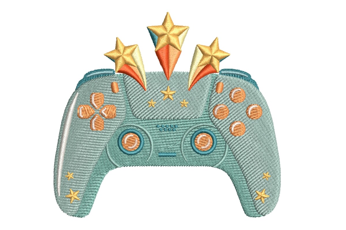 Gamer Controller with Shooting Stars