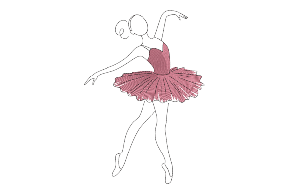 Minimalist Ballerina – Line Art Dance
