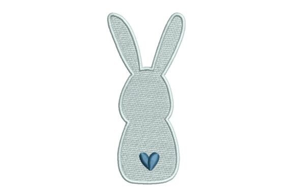 Minimalist Easter Bunny Backside
