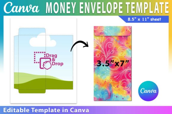 Money Holder, Money Envelope Template