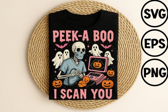 Peek-a Boo I Scan You Illustration Designs de T-shirts Par uchava