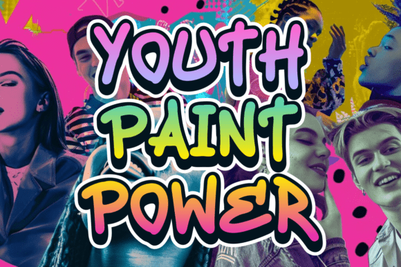 Phantom Graffiti Font PNG with transparent background - Preview 1