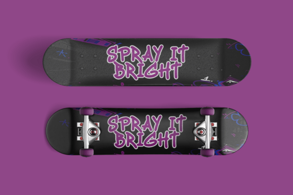 Phantom Graffiti Font PNG with transparent background - Preview 2
