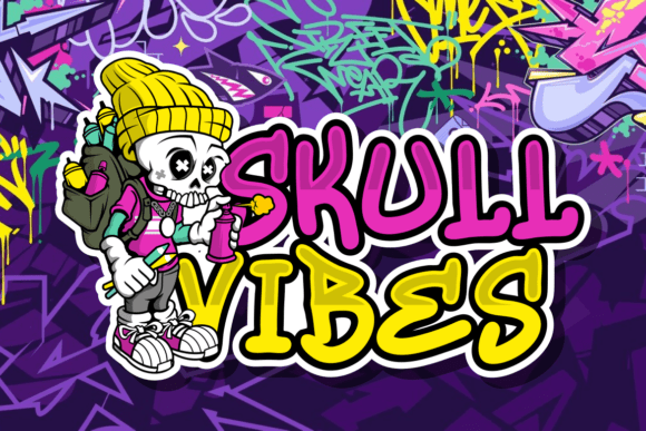 Phantom Graffiti Font PNG with transparent background - Preview 3