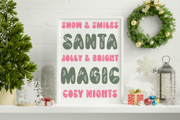 Pixie Mistletoe Font PNG with transparent background - Preview 3