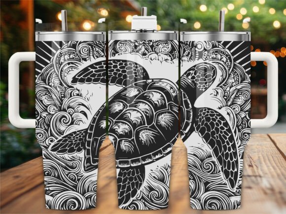 Sea Life Tumbler Laser Engraving Tumbler
