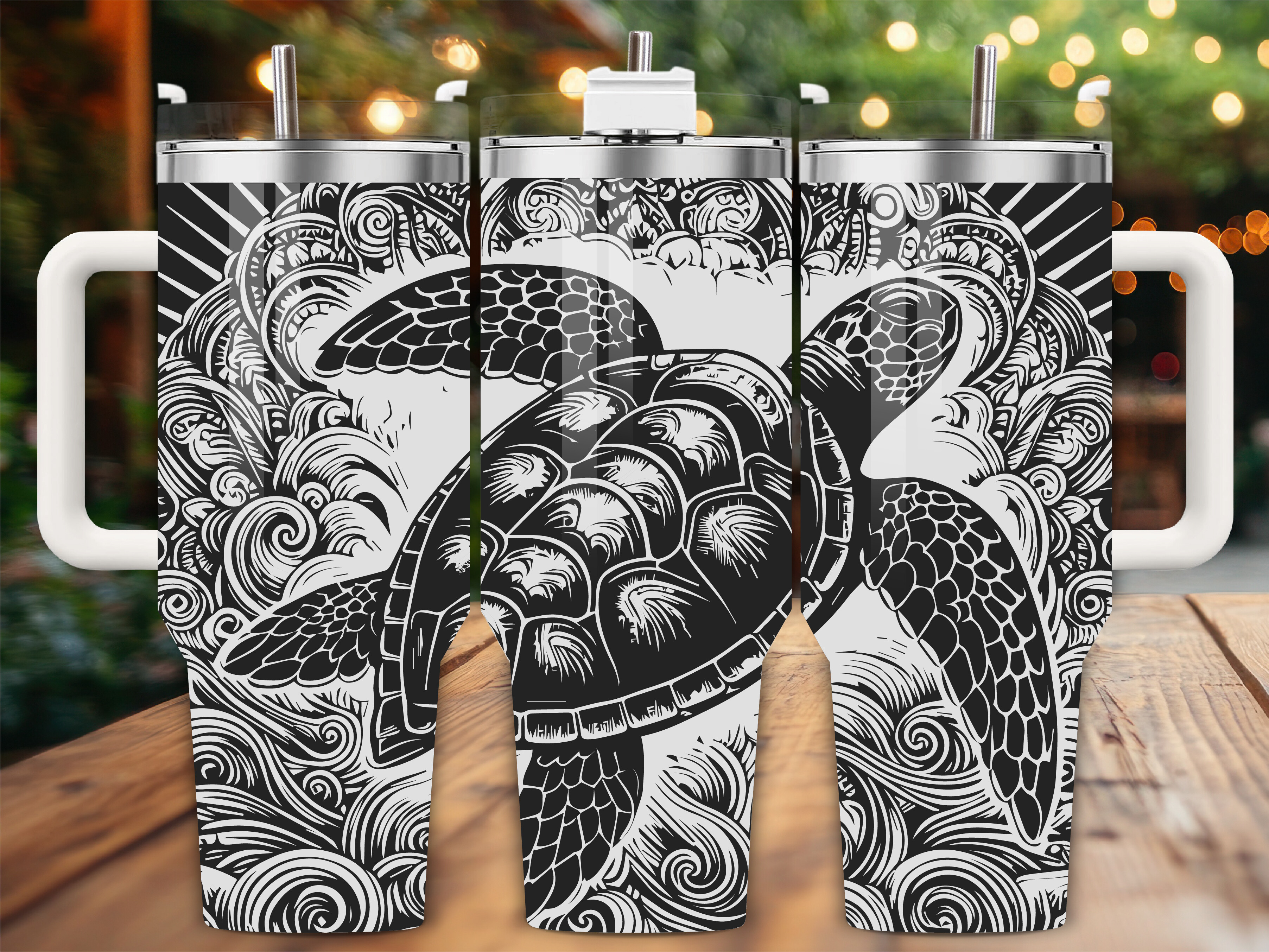 Sea Life Tumbler Laser Engraving Tumbler