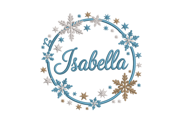 Snowflake Name Wreath – Christmas