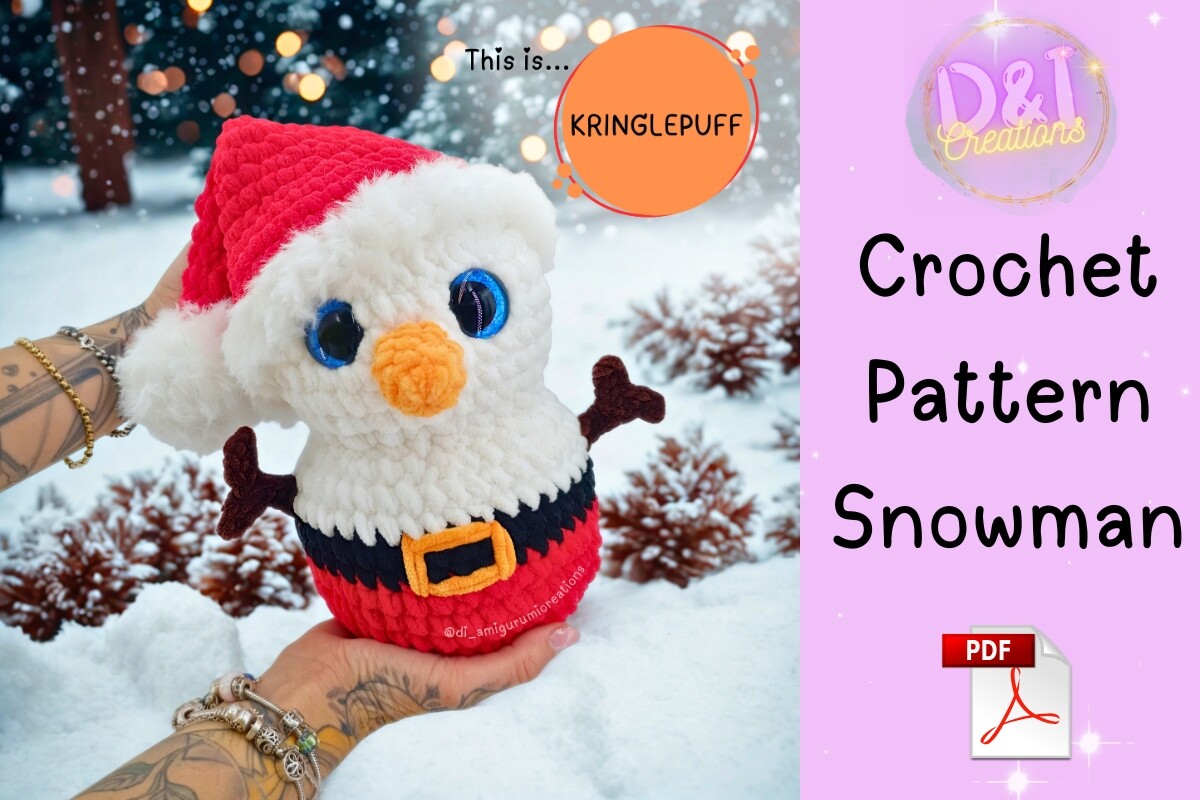 Snowman Crochet Pattern PDF Amigurumi