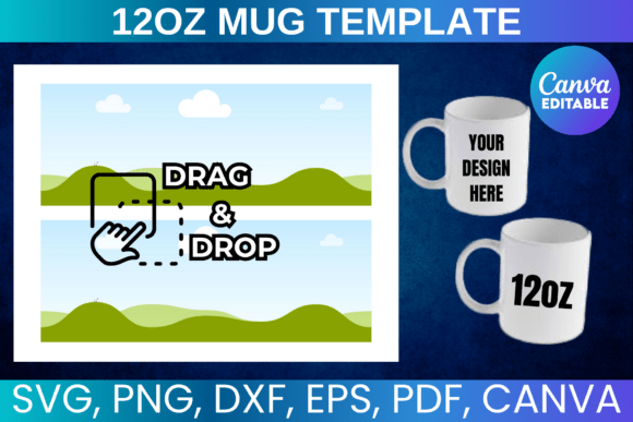 20 Sublimation Mugs Template