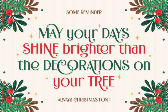 Always Christmas Font - Preview 5