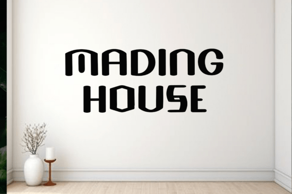 Black Home Font - Preview 1