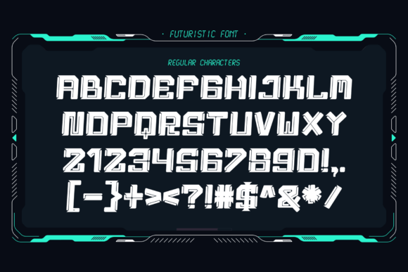 Cosmic Drift Font - Preview 5