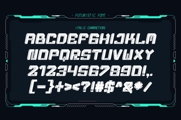Cosmic Drift Font - Preview 6