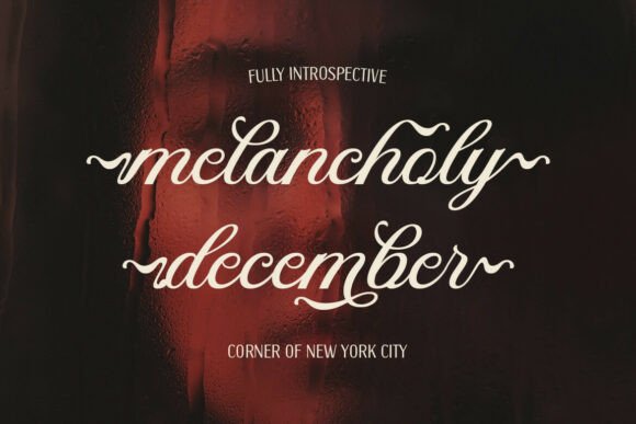 Dt Maroon Champagne Font - Preview 2