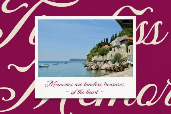 Dt Maroon Champagne Font - Preview 4
