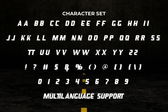 Furious Race Font PNG with transparent background - Preview 2