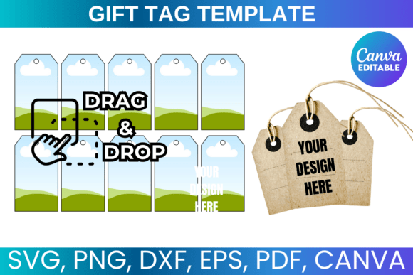 Gift Tag Template, Hang Tag Template