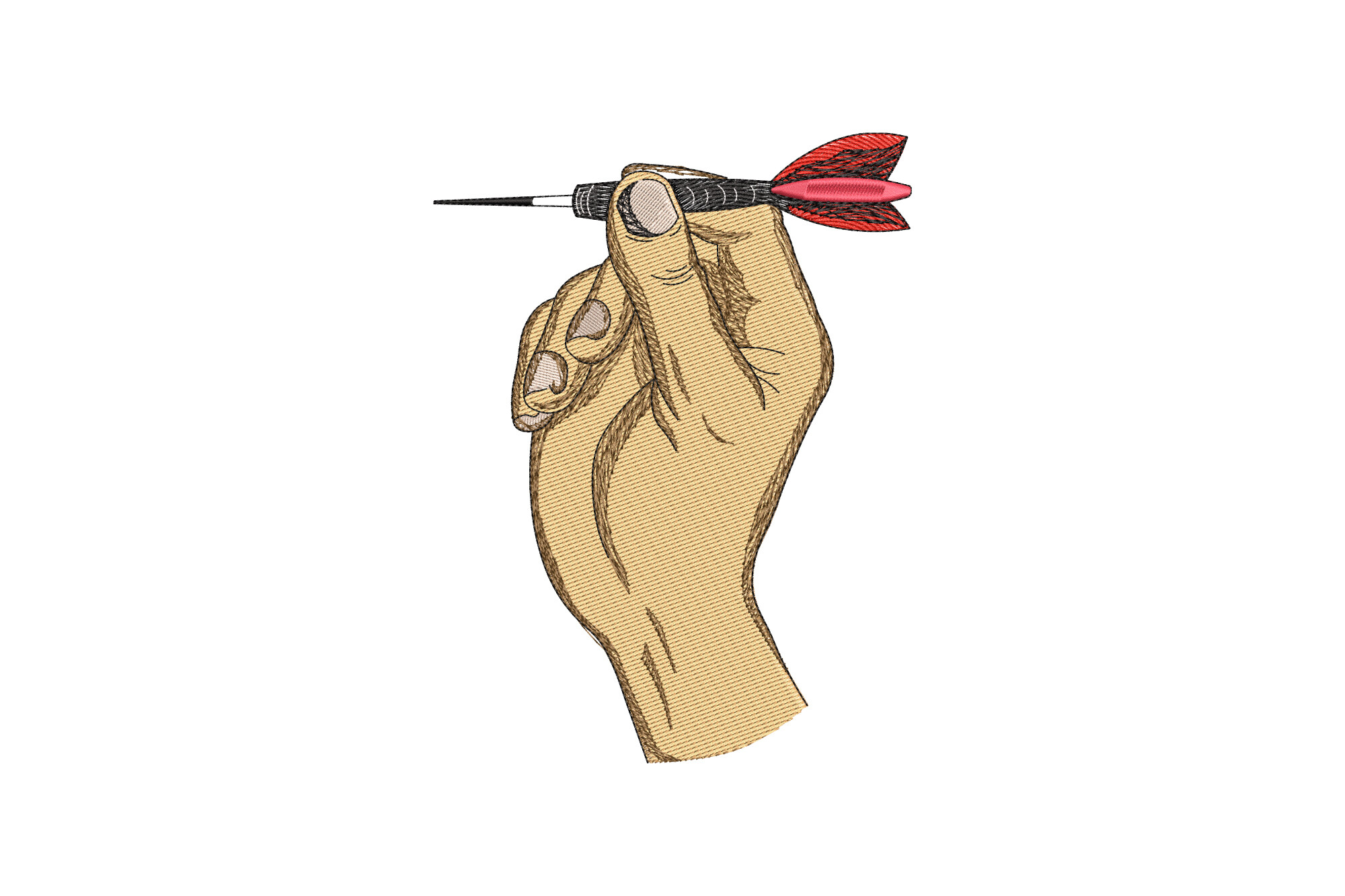 Hand Holding a Dart