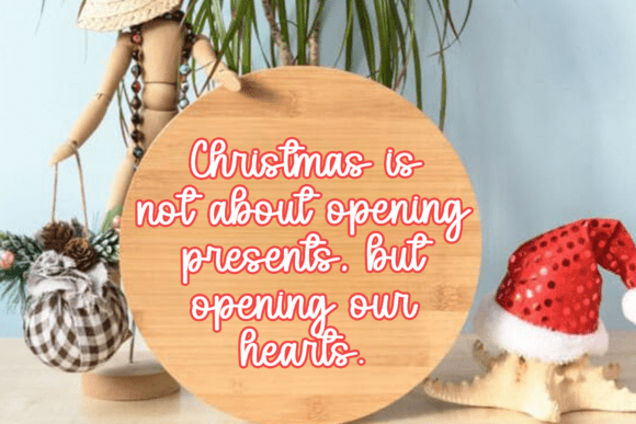 Santa Heart Font PNG with transparent background - Preview 2