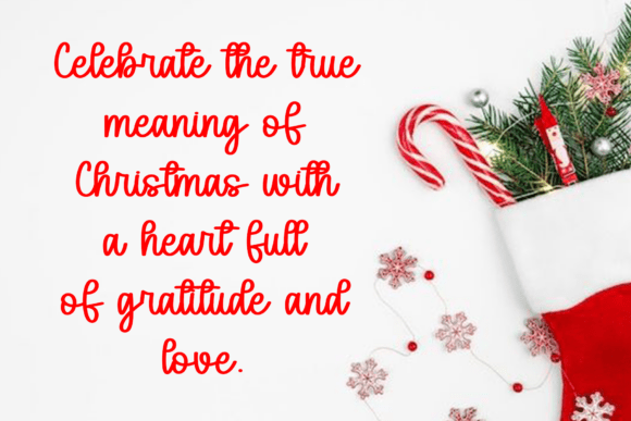 Santa Heart Font PNG with transparent background - Preview 3