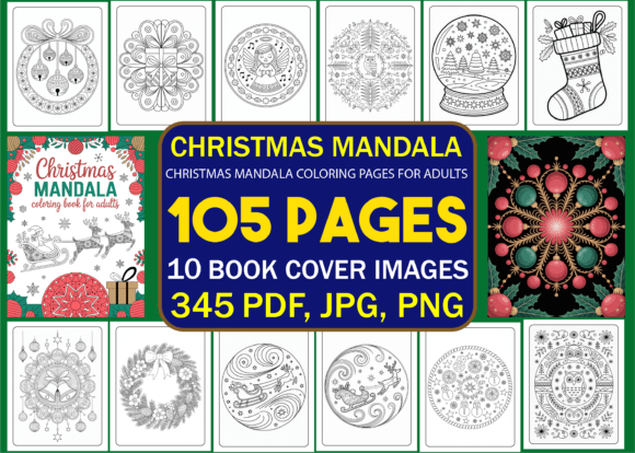 Christmas Mandala Coloring Pages Adults