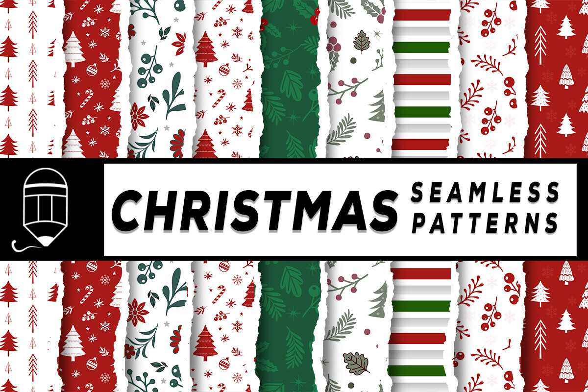 Christmas Seamless Patterns Bundle
