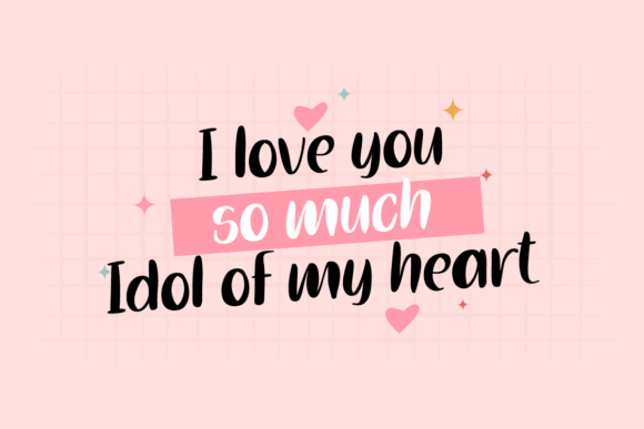 Daisy Girly Font PNG with transparent background - Preview 1