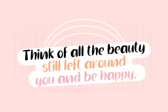 Daisy Girly Font PNG with transparent background - Preview 2