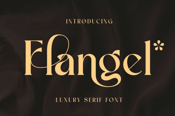 Flangel Font by Rvandtype · Creative Fabrica font preview