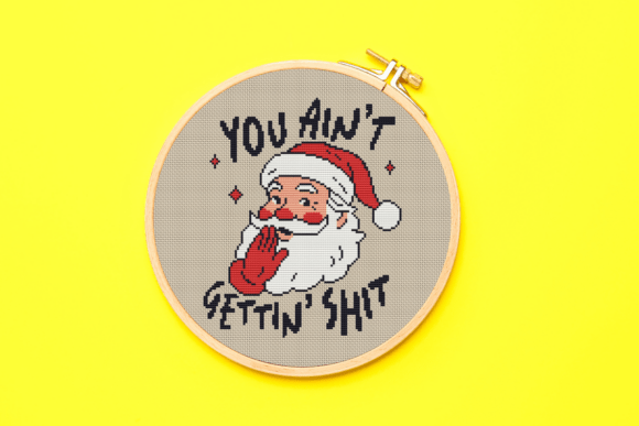 Funny Santa Cross Stitch Pattern