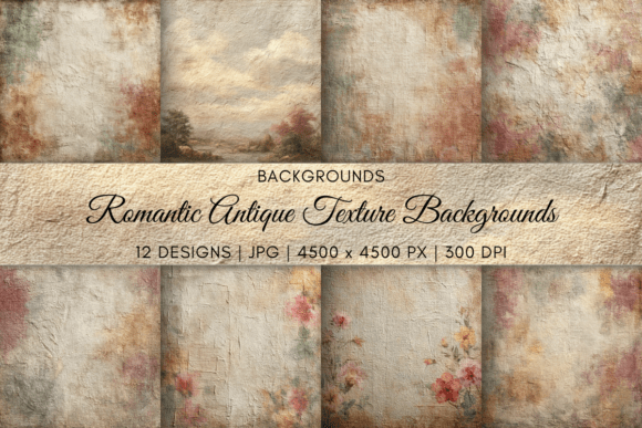 Romantic Antique Texture Backgrounds