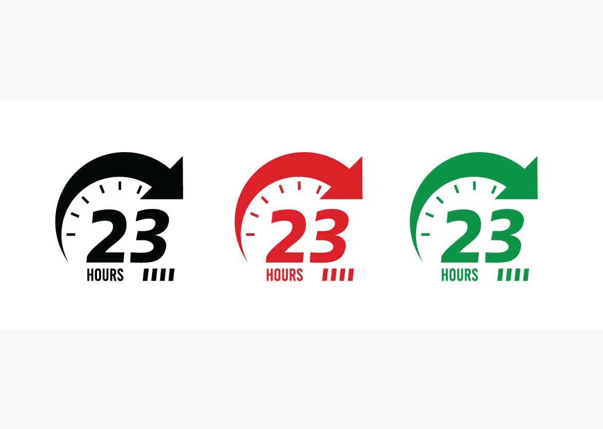 23 Hour Service Sign
