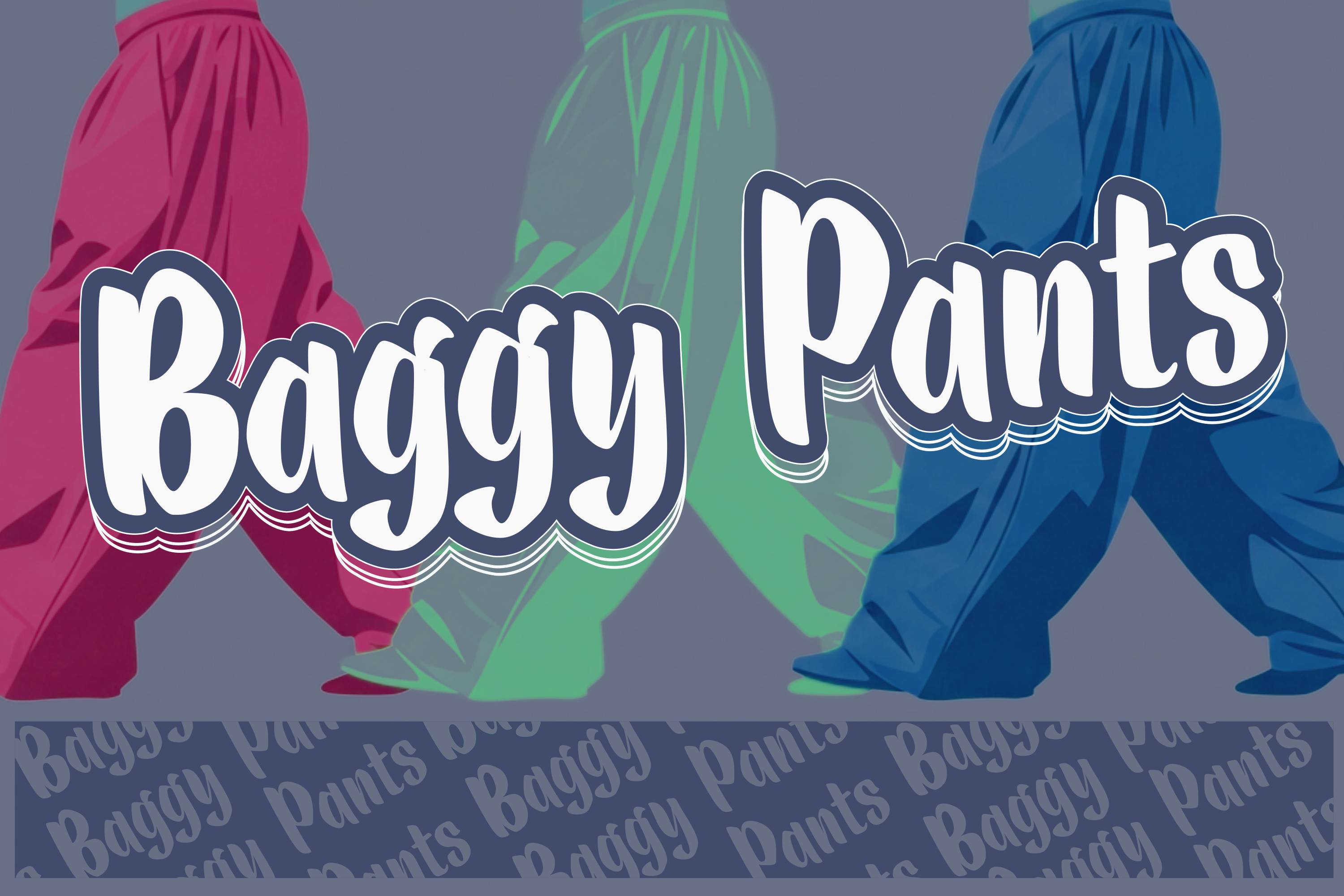 Baggy Pants preview: Y2K retro urban streetwear type