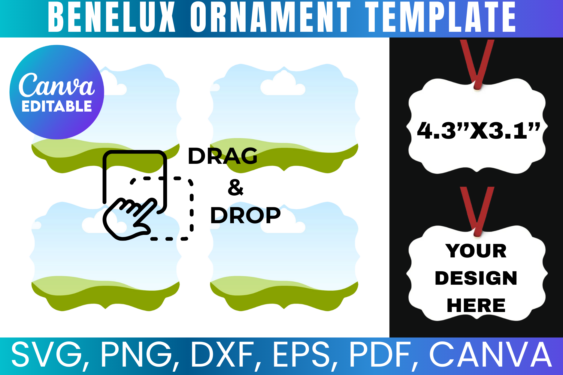 Benelux Ornament Canva Template