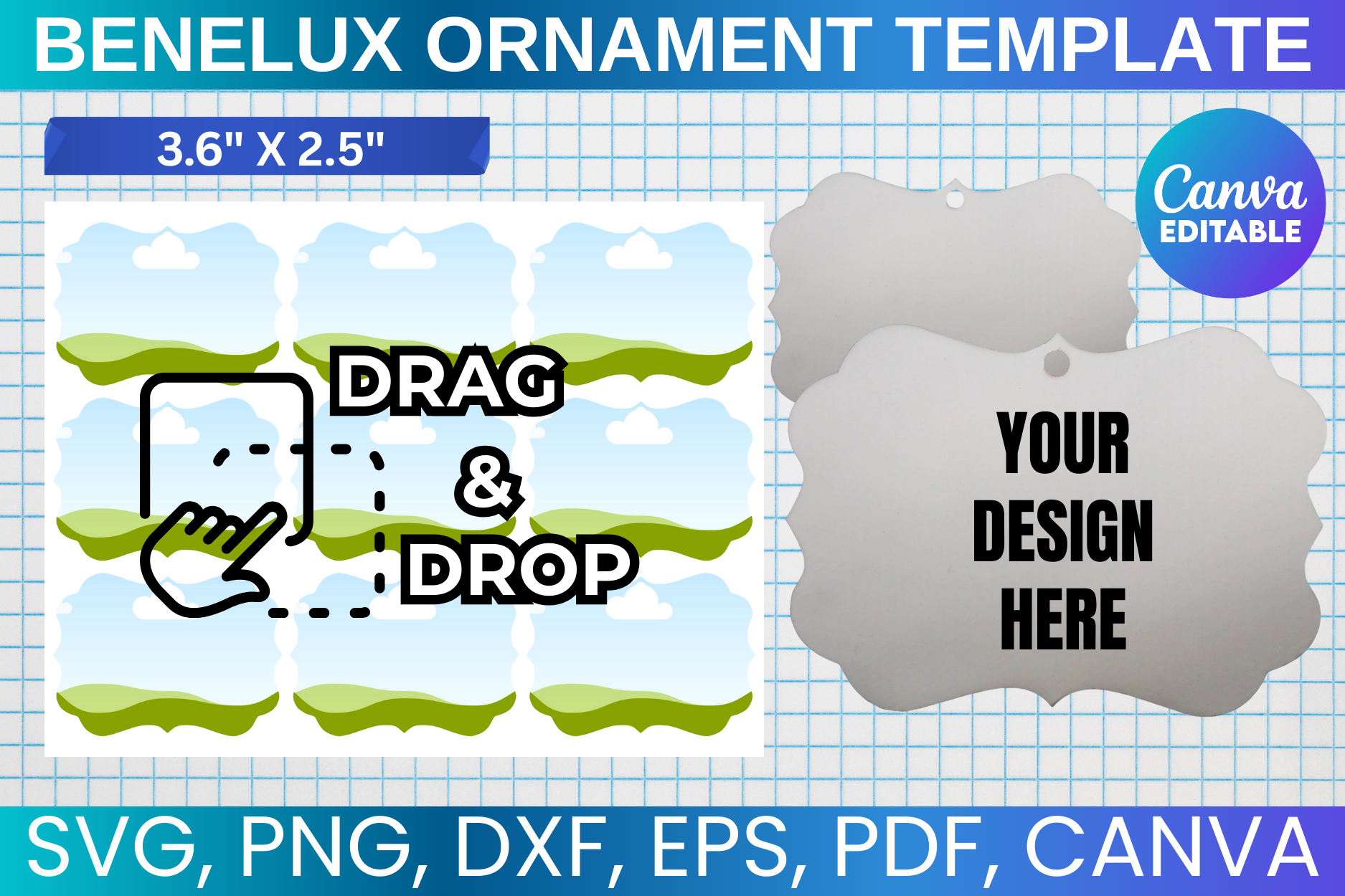 Benelux Ornament Canva Template