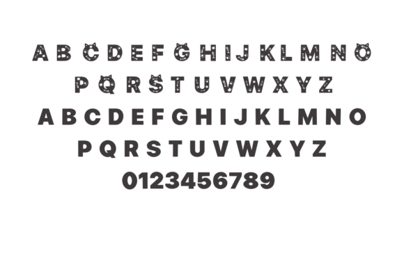 Cute Cat Font - Preview 1