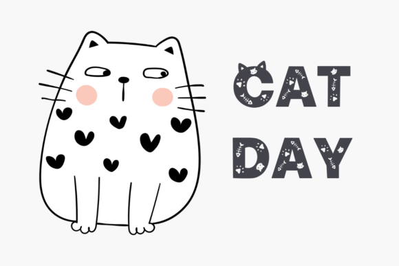 Cute Cat Font - Preview 3