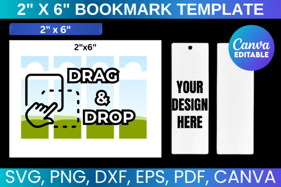 Canva Bookmark Template