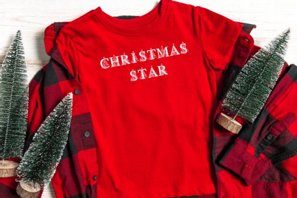 Christmas Magic Star Font PNG with transparent background - Preview 5