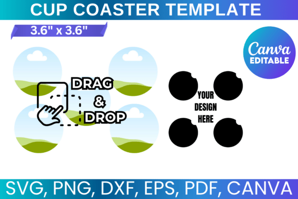 Cup Coaster Template