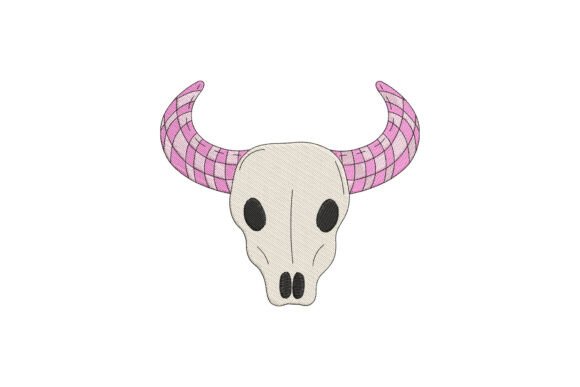 Disco Cow Skull