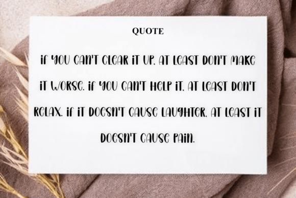 Enjoy Little Things Font - Preview 5