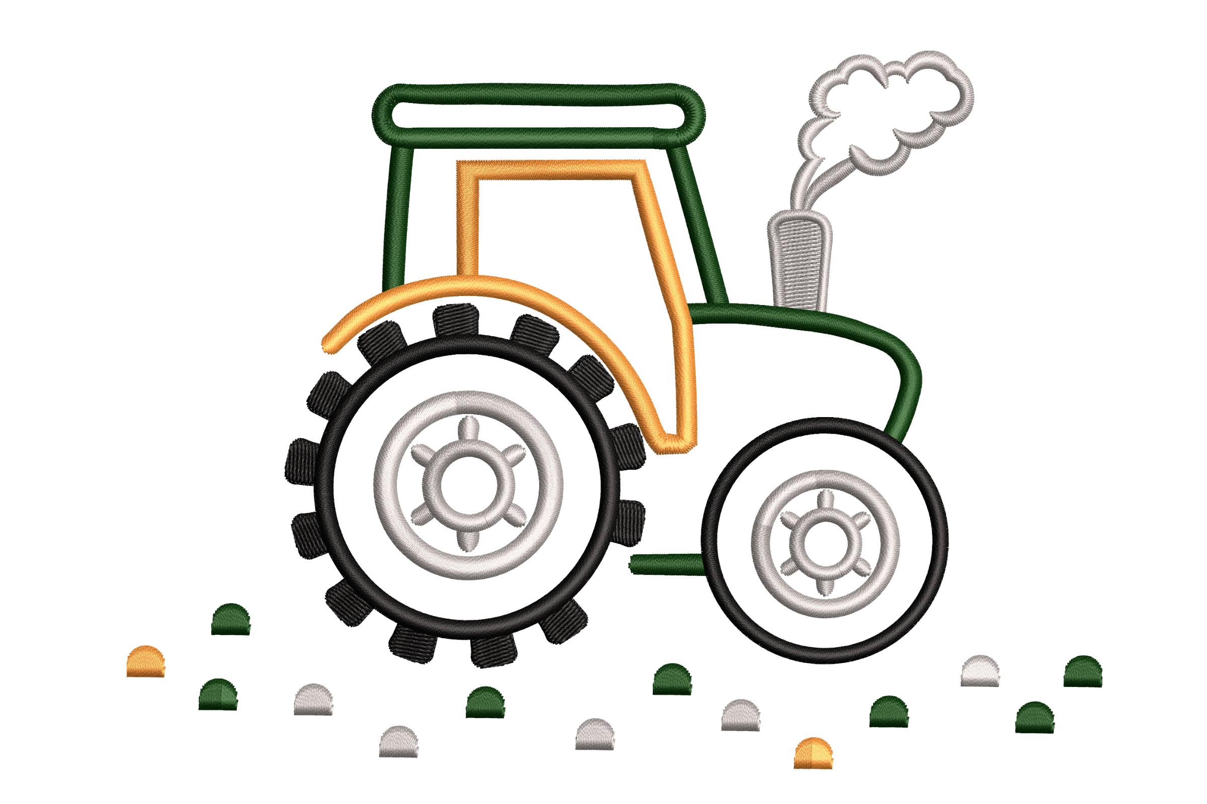 Farm Tractor – Retro Vehicle Outline