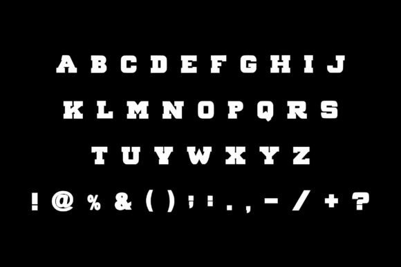 Luxury Varsity Font PNG with transparent background - Preview 5