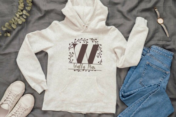 Marquessa Split Monogram Font PNG with transparent background - Preview 2