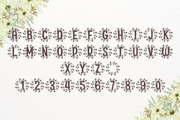 Mireth Monogram Font PNG with transparent background - Preview 3
